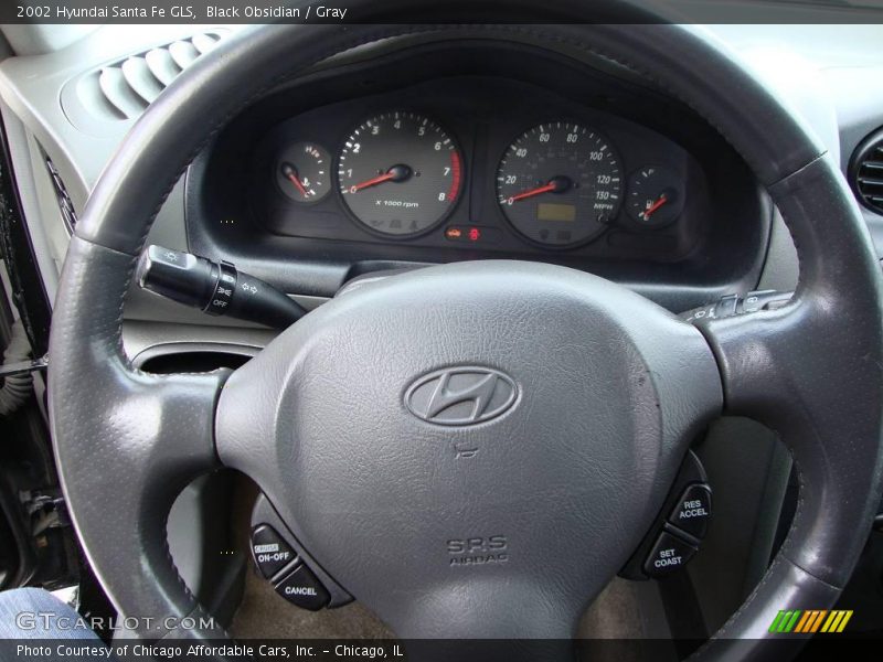 Black Obsidian / Gray 2002 Hyundai Santa Fe GLS