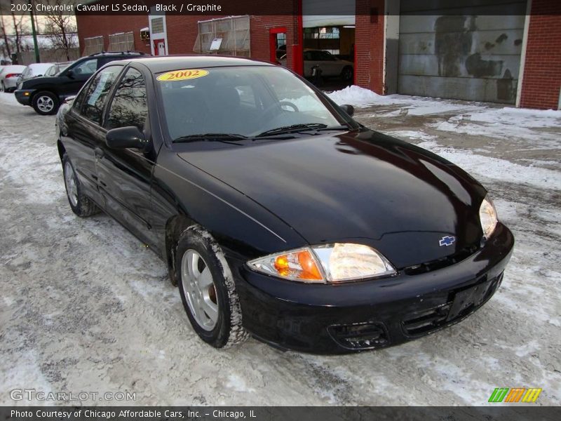 Black / Graphite 2002 Chevrolet Cavalier LS Sedan