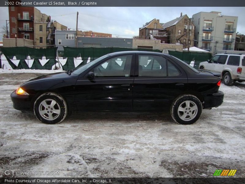 Black / Graphite 2002 Chevrolet Cavalier LS Sedan