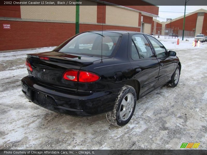 Black / Graphite 2002 Chevrolet Cavalier LS Sedan