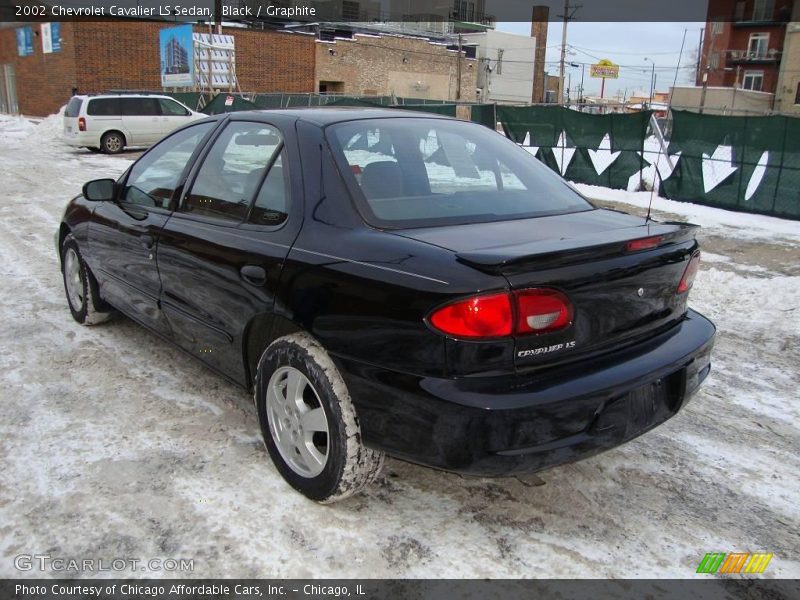 Black / Graphite 2002 Chevrolet Cavalier LS Sedan