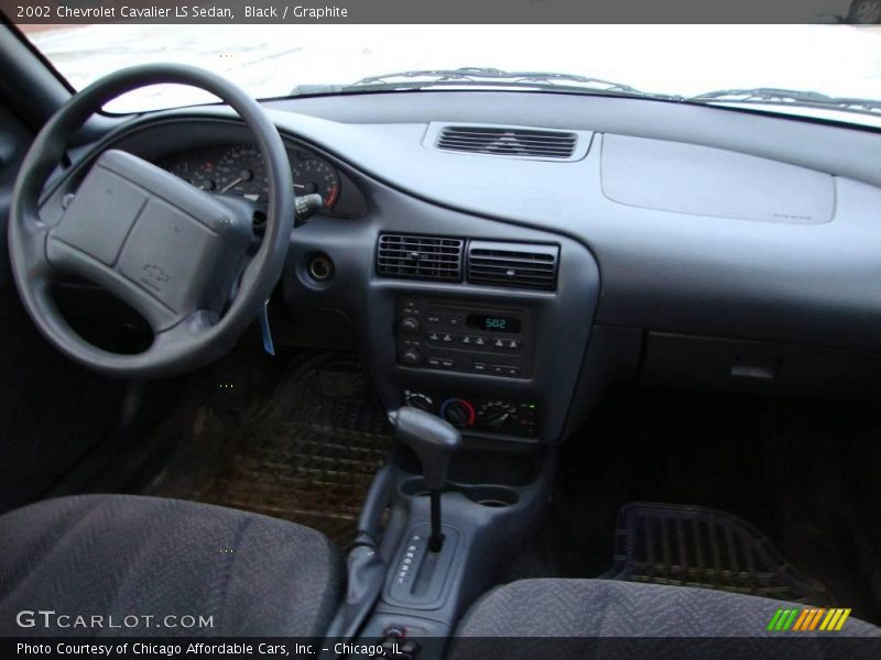 Black / Graphite 2002 Chevrolet Cavalier LS Sedan