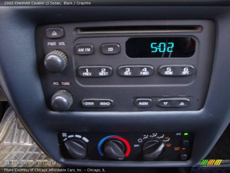 Black / Graphite 2002 Chevrolet Cavalier LS Sedan