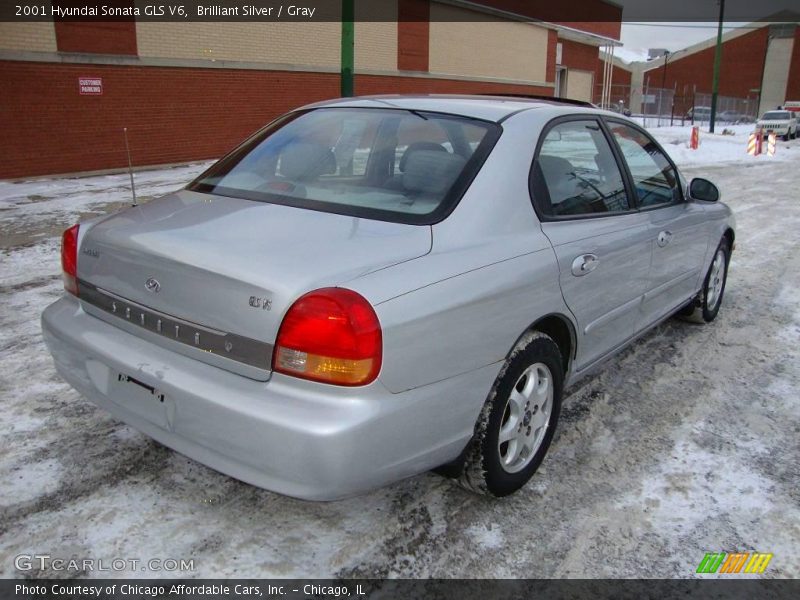 Brilliant Silver / Gray 2001 Hyundai Sonata GLS V6