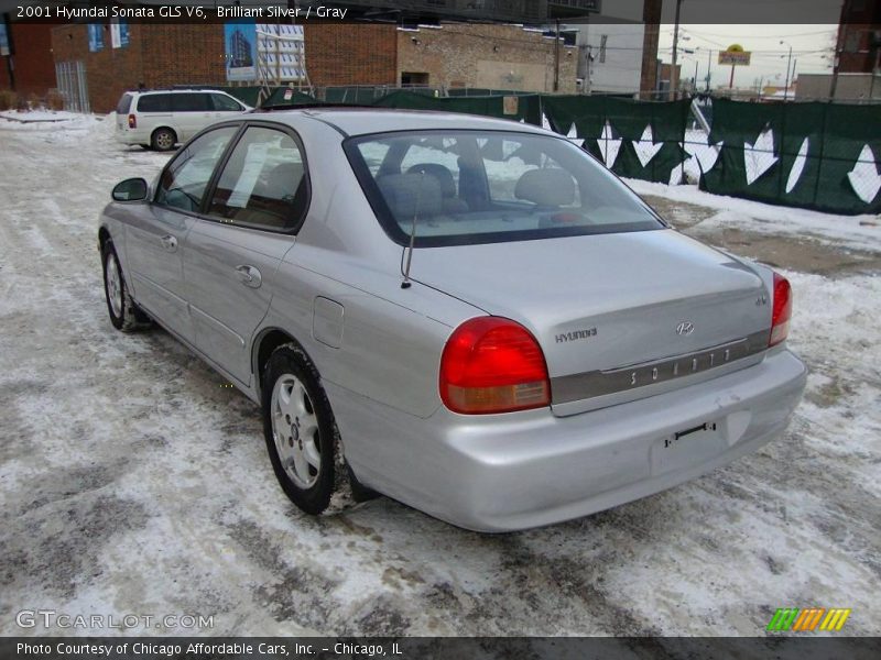 Brilliant Silver / Gray 2001 Hyundai Sonata GLS V6