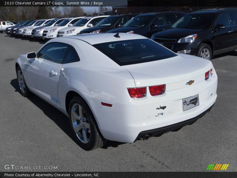 Summit White / Beige 2010 Chevrolet Camaro LT Coupe