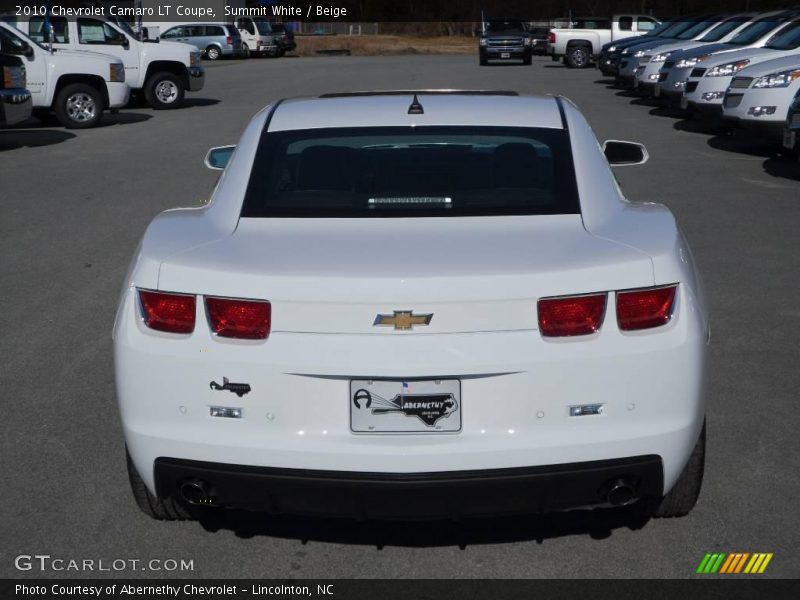 Summit White / Beige 2010 Chevrolet Camaro LT Coupe