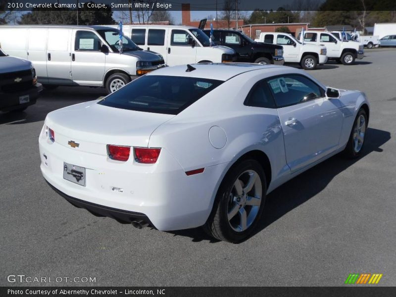 Summit White / Beige 2010 Chevrolet Camaro LT Coupe