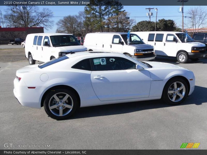 Summit White / Beige 2010 Chevrolet Camaro LT Coupe