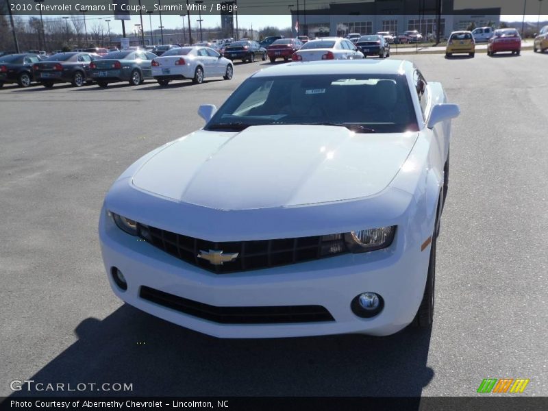 Summit White / Beige 2010 Chevrolet Camaro LT Coupe
