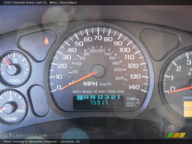 White / Ebony Black 2004 Chevrolet Monte Carlo SS
