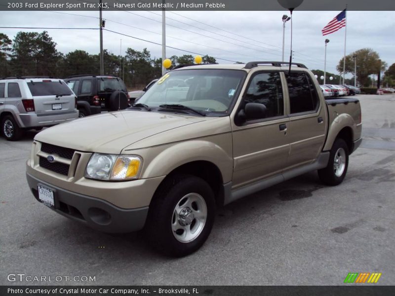 Harvest Gold Metallic / Medium Pebble 2003 Ford Explorer Sport Trac XLS