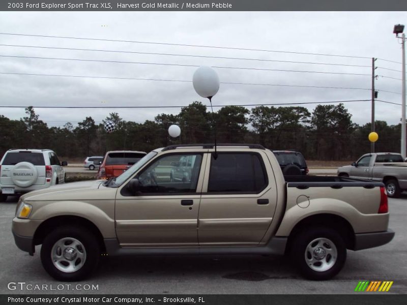 Harvest Gold Metallic / Medium Pebble 2003 Ford Explorer Sport Trac XLS