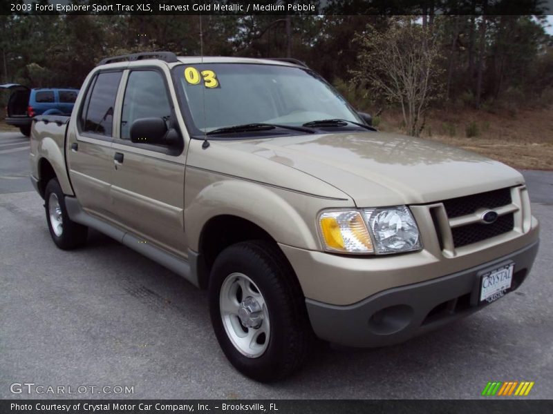 Harvest Gold Metallic / Medium Pebble 2003 Ford Explorer Sport Trac XLS