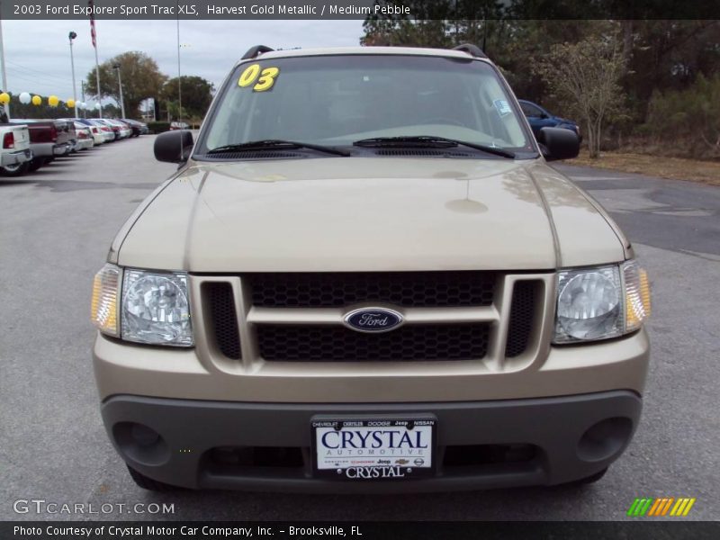 Harvest Gold Metallic / Medium Pebble 2003 Ford Explorer Sport Trac XLS