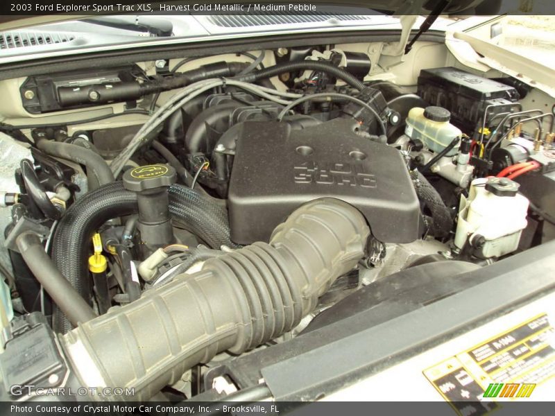 Harvest Gold Metallic / Medium Pebble 2003 Ford Explorer Sport Trac XLS