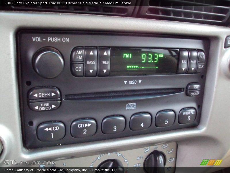 Harvest Gold Metallic / Medium Pebble 2003 Ford Explorer Sport Trac XLS