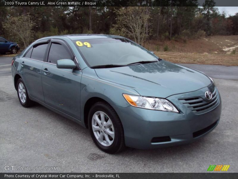 Aloe Green Metallic / Bisque 2009 Toyota Camry LE