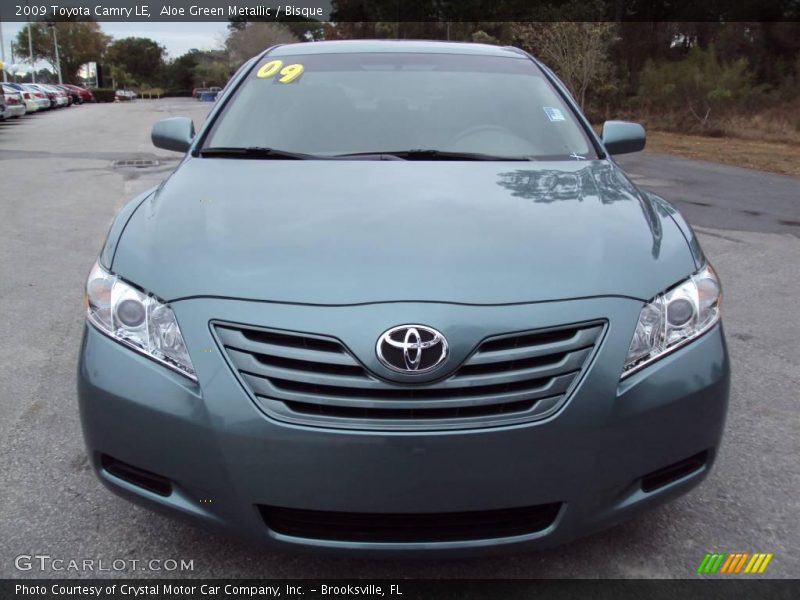 Aloe Green Metallic / Bisque 2009 Toyota Camry LE