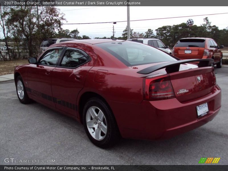 Inferno Red Crystal Pearl / Dark Slate Gray/Light Graystone 2007 Dodge Charger
