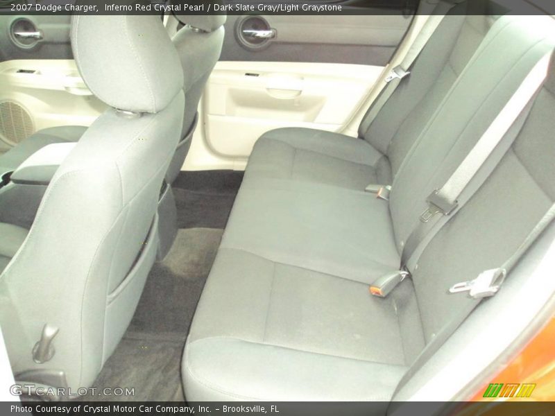 Inferno Red Crystal Pearl / Dark Slate Gray/Light Graystone 2007 Dodge Charger