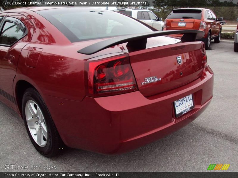Inferno Red Crystal Pearl / Dark Slate Gray/Light Graystone 2007 Dodge Charger