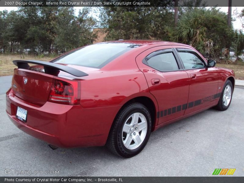 Inferno Red Crystal Pearl / Dark Slate Gray/Light Graystone 2007 Dodge Charger
