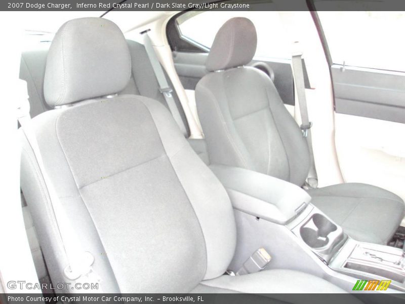 Inferno Red Crystal Pearl / Dark Slate Gray/Light Graystone 2007 Dodge Charger