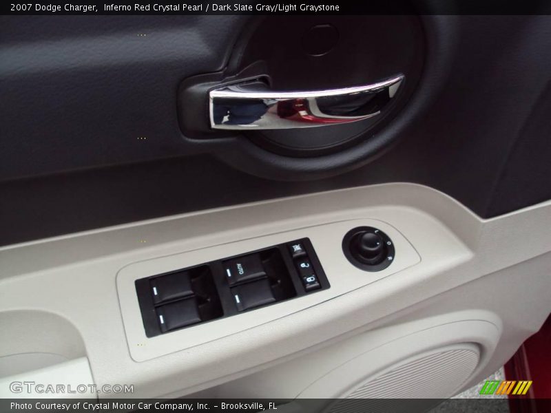 Inferno Red Crystal Pearl / Dark Slate Gray/Light Graystone 2007 Dodge Charger