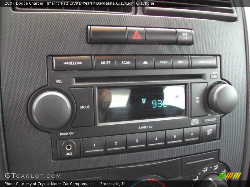 Inferno Red Crystal Pearl / Dark Slate Gray/Light Graystone 2007 Dodge Charger