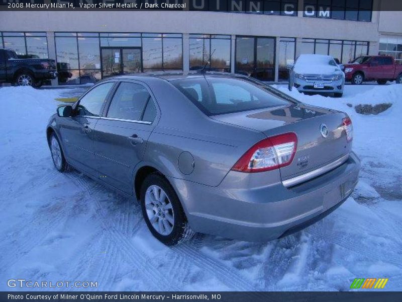 Vapor Silver Metallic / Dark Charcoal 2008 Mercury Milan I4
