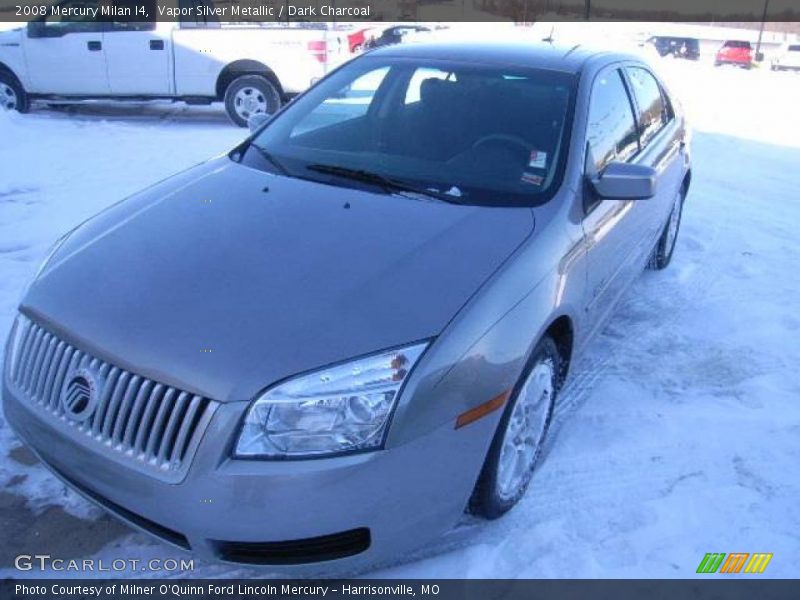Vapor Silver Metallic / Dark Charcoal 2008 Mercury Milan I4