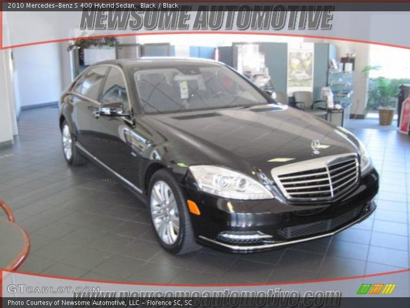 Black / Black 2010 Mercedes-Benz S 400 Hybrid Sedan