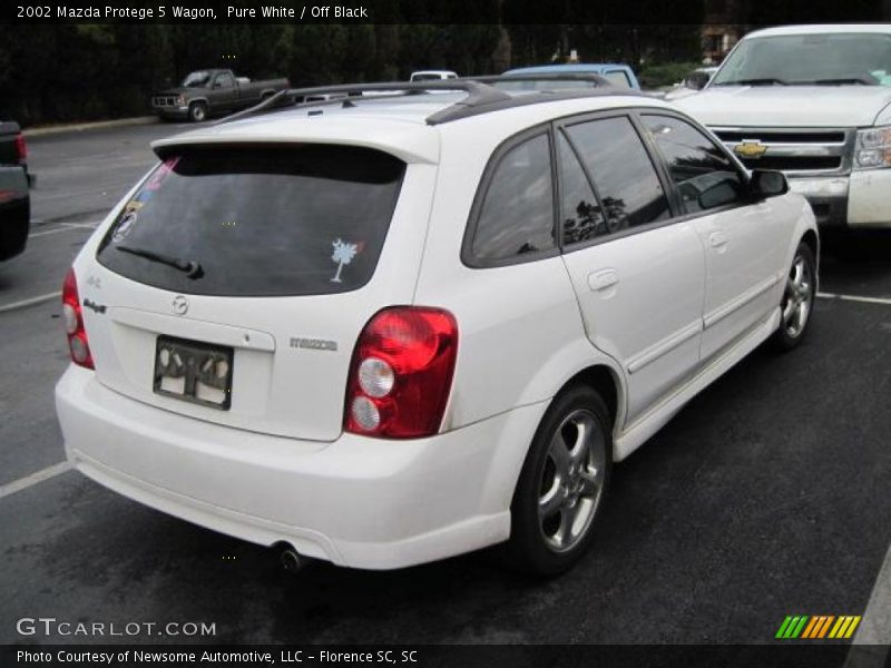 Pure White / Off Black 2002 Mazda Protege 5 Wagon