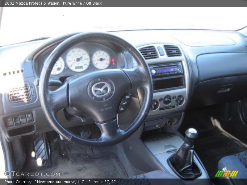 Pure White / Off Black 2002 Mazda Protege 5 Wagon