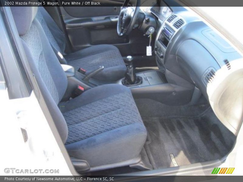 Pure White / Off Black 2002 Mazda Protege 5 Wagon