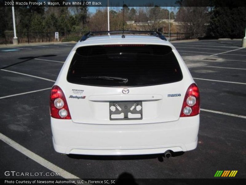 Pure White / Off Black 2002 Mazda Protege 5 Wagon