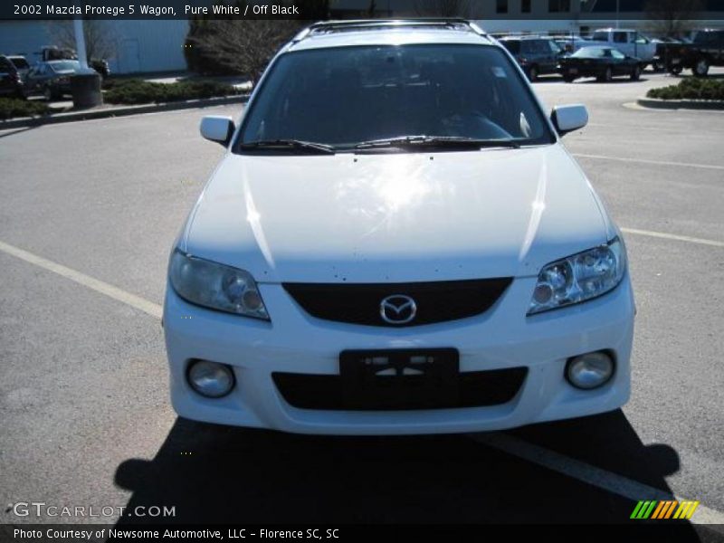 Pure White / Off Black 2002 Mazda Protege 5 Wagon