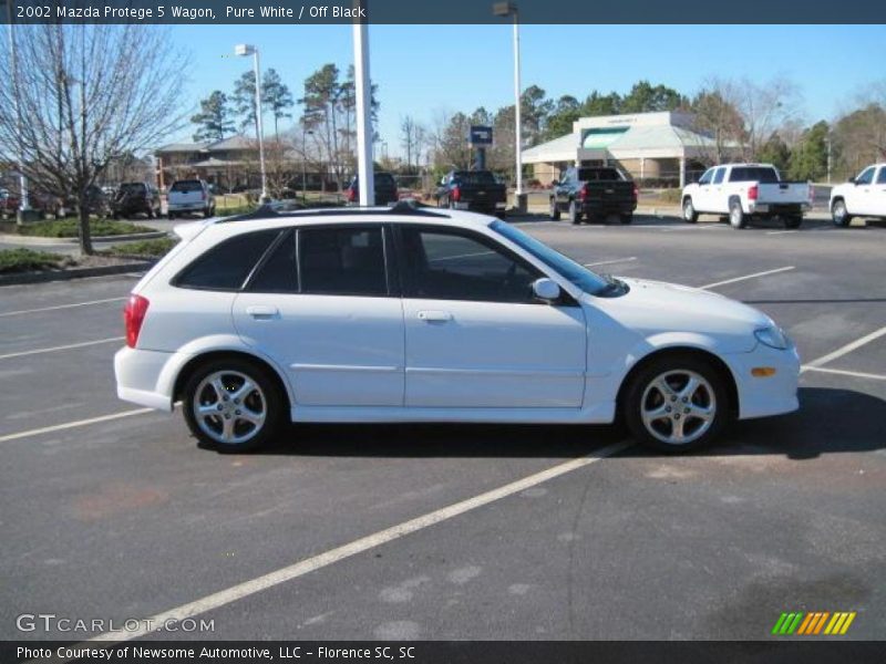 Pure White / Off Black 2002 Mazda Protege 5 Wagon