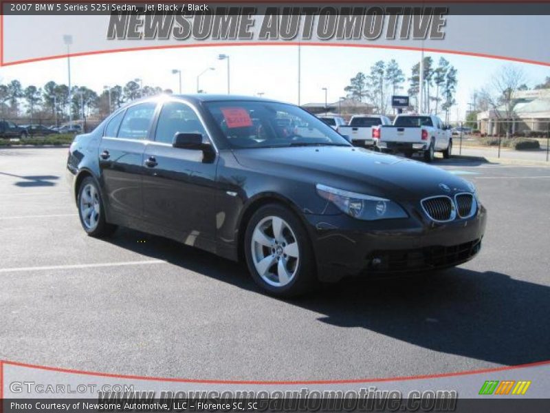 Jet Black / Black 2007 BMW 5 Series 525i Sedan