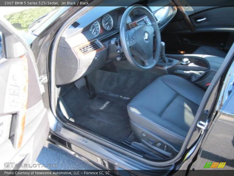Jet Black / Black 2007 BMW 5 Series 525i Sedan
