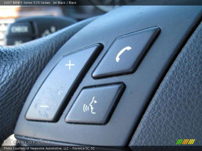 Jet Black / Black 2007 BMW 5 Series 525i Sedan