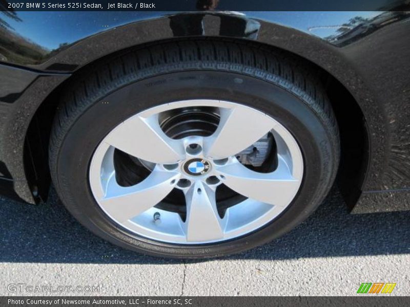 Jet Black / Black 2007 BMW 5 Series 525i Sedan