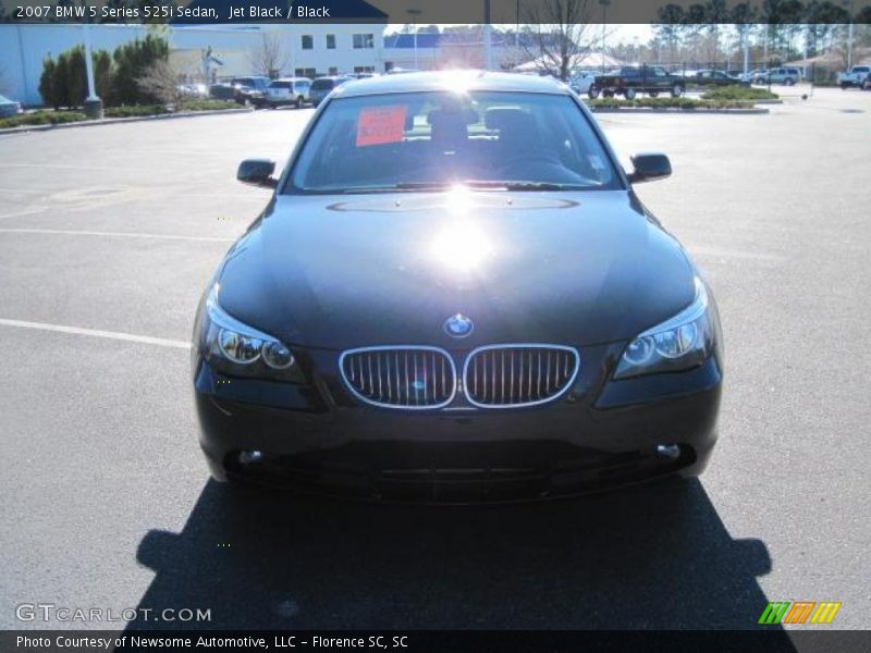 Jet Black / Black 2007 BMW 5 Series 525i Sedan