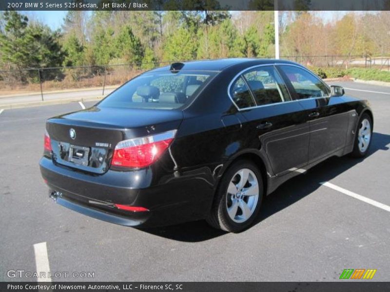 Jet Black / Black 2007 BMW 5 Series 525i Sedan