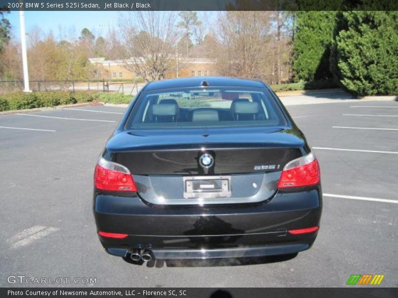 Jet Black / Black 2007 BMW 5 Series 525i Sedan