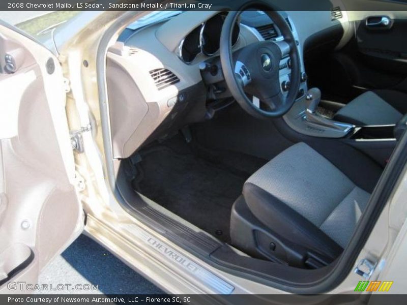 Sandstone Metallic / Titanium Gray 2008 Chevrolet Malibu LS Sedan