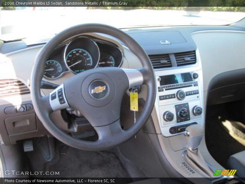 Sandstone Metallic / Titanium Gray 2008 Chevrolet Malibu LS Sedan