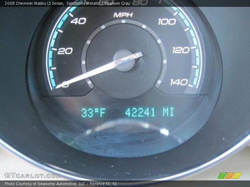 Sandstone Metallic / Titanium Gray 2008 Chevrolet Malibu LS Sedan