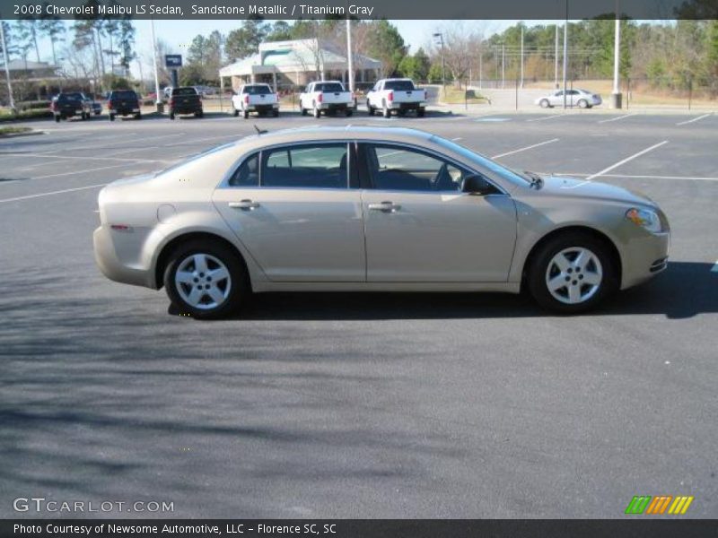 Sandstone Metallic / Titanium Gray 2008 Chevrolet Malibu LS Sedan